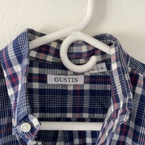 Men’s Gustin brand custom plaid dress shirt